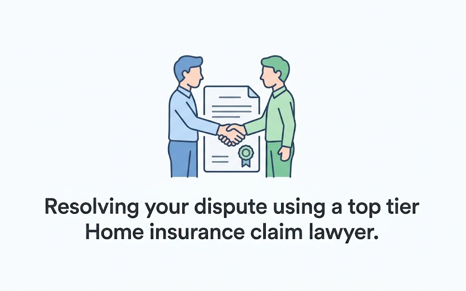 Resolving your dispute using a top tier Home insurance claim lawyer.