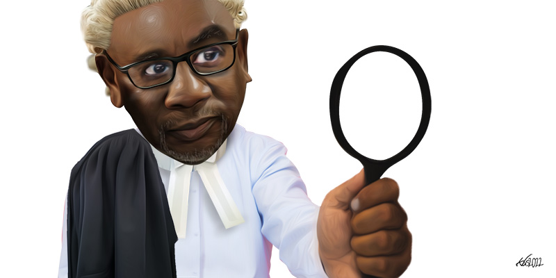 Checking online reviews before buying a new law and politics book.