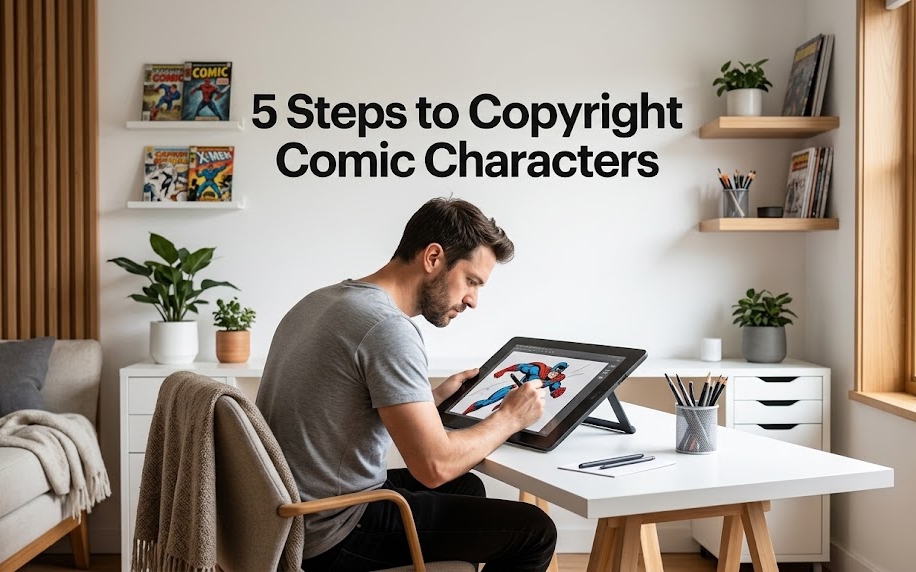 Learning the core legal steps to Copyright Comic Characters and officially register your indie intellectual property.