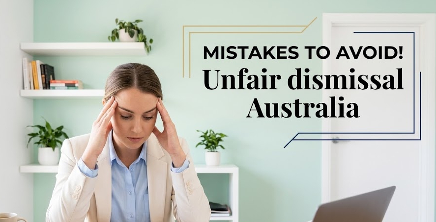 A professional avoiding common errors when filing an Unfair dismissal Australia claim.