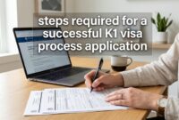 Detailed steps required for a successful K1 visa process 2026 application.